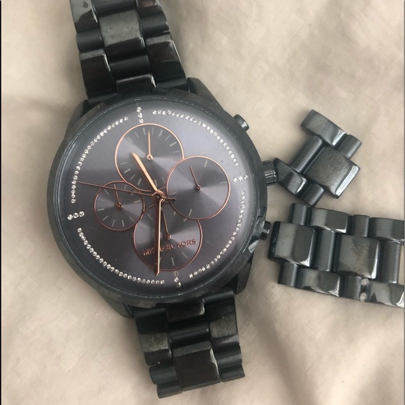 Michael kors watch. Like new. Blue steel. - Picture 2 of 3